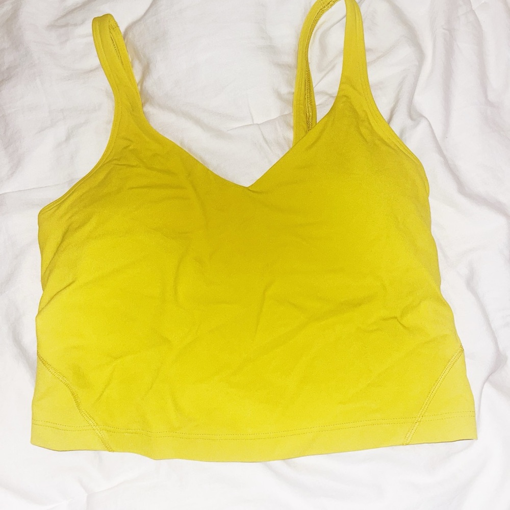 Lululemon Align Yellow Cropped Tank Top